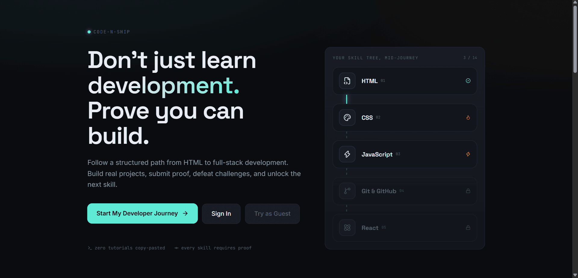 Code N Ship - Learn to Code Platform