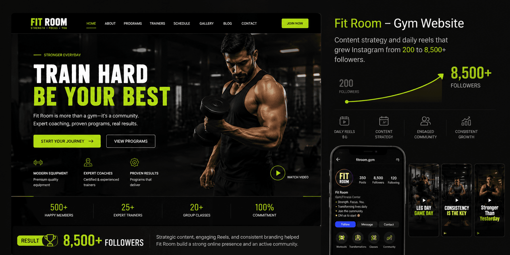Fit Room - Gym Website