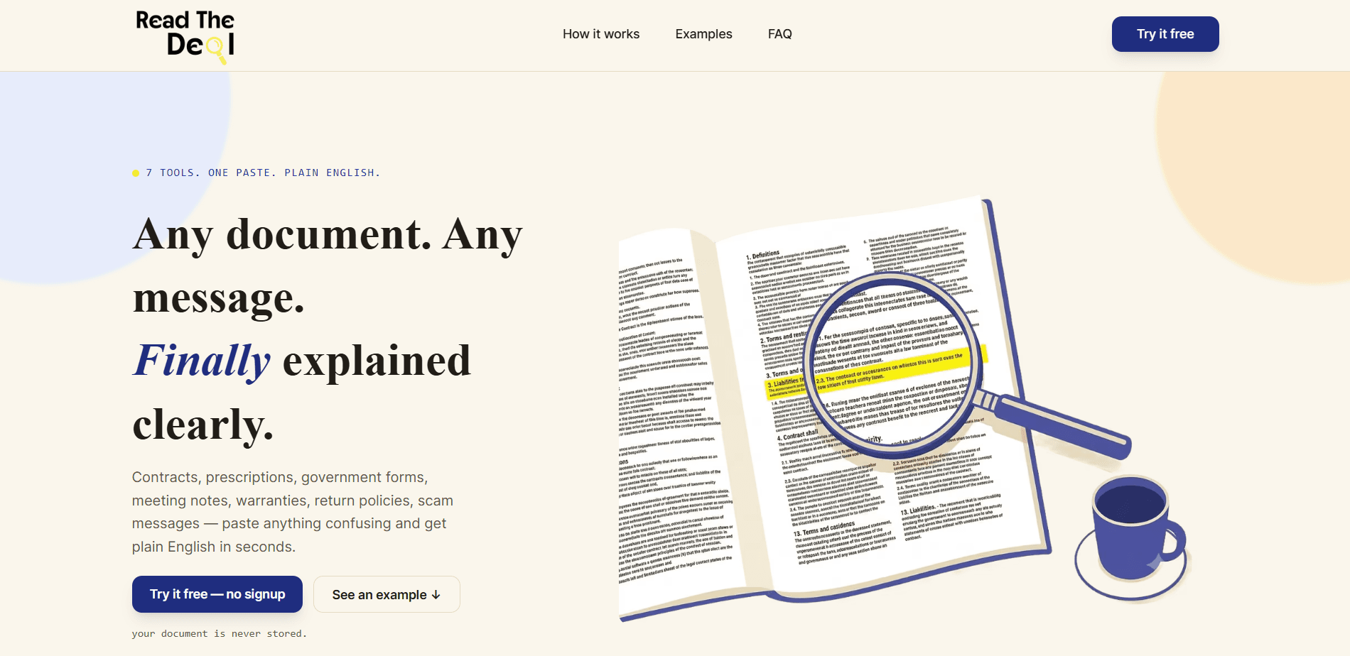 Read The Deal - AI Document Analyzer