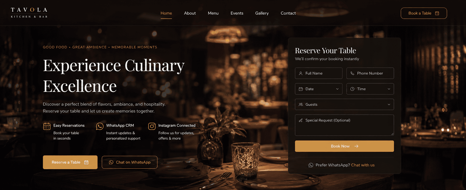 Restaurant & Dine-in